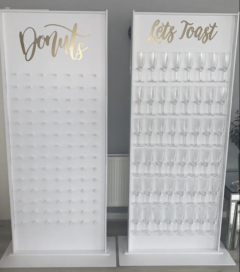 donut and prosecco wall 1 768x870